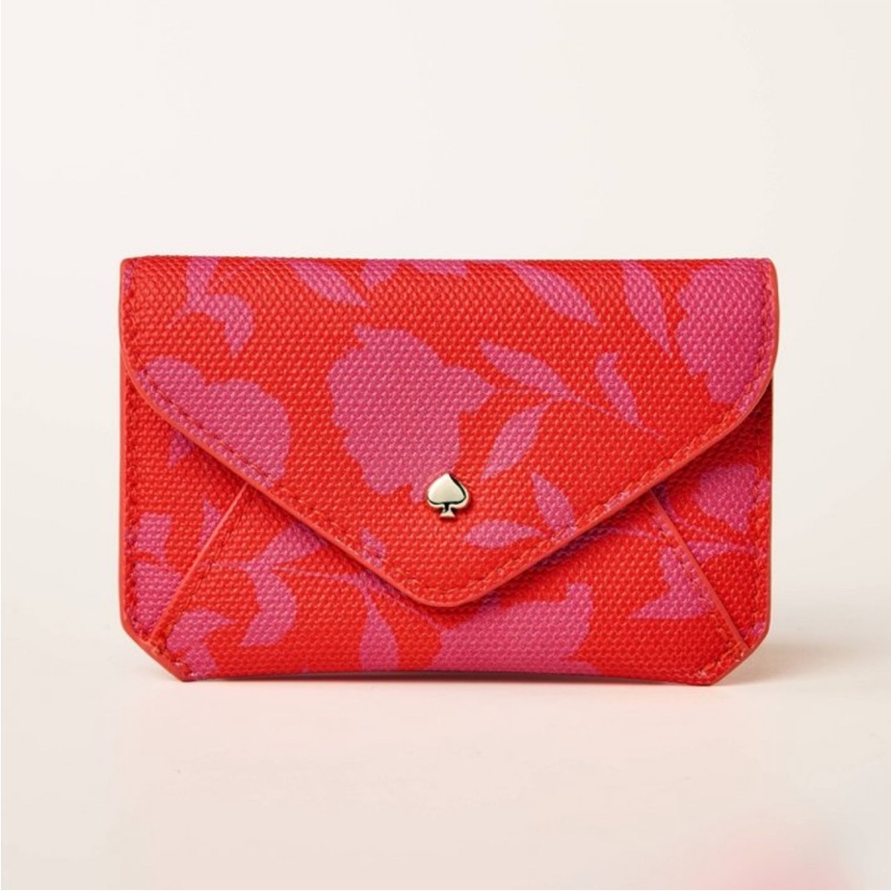 Kate Spade x Target Red and Pink Floral Wallet